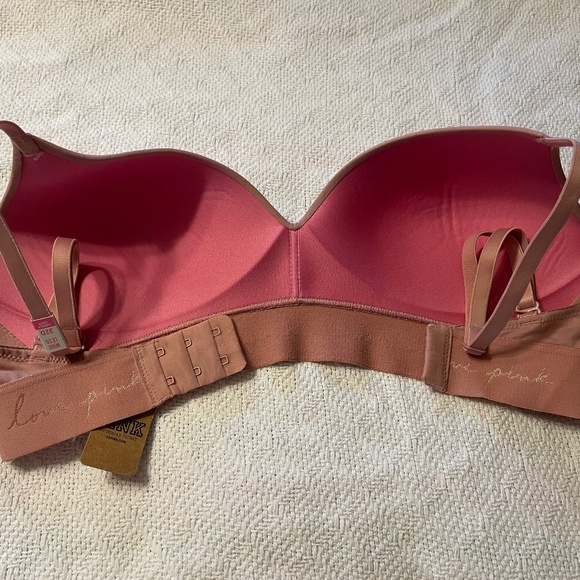 NWT Size 32D Wear Everywhere Pink (Victoria’s Secret) Wireless Bra - Picture 5 of 7